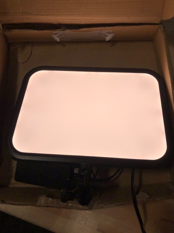 Photo 4 of LED Video Light Panel, 45W Photography Light Studio Video Lighting, Bi-Color Light 3200K–7500K, 8 Scene Lighting Effects, for Live Streaming, Studio Photography, Video Shooting, Web Conferencing
