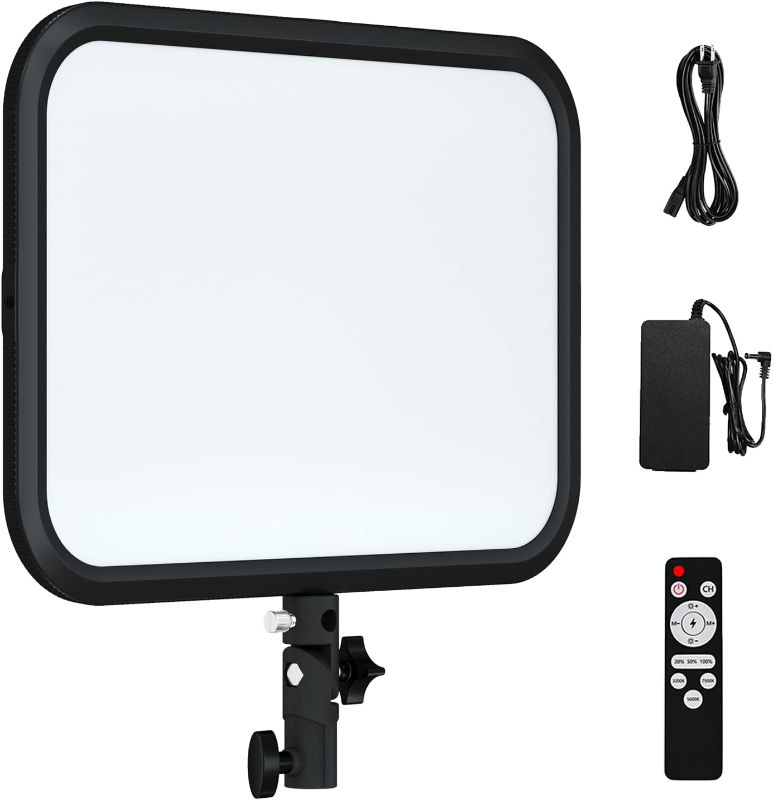 Photo 1 of LED Video Light Panel, 45W Photography Light Studio Video Lighting, Bi-Color Light 3200K–7500K, 8 Scene Lighting Effects, for Live Streaming, Studio Photography, Video Shooting, Web Conferencing
