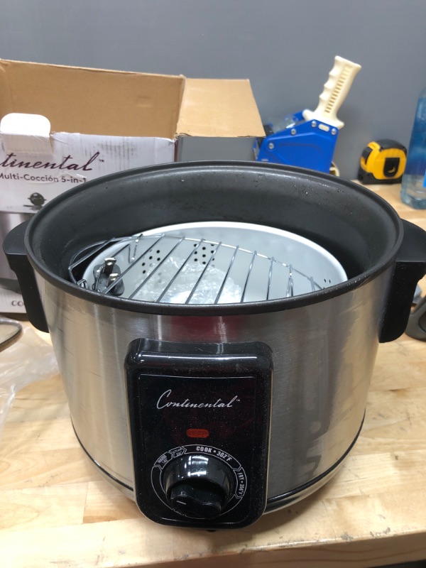 Photo 2 of * used and dirty *
Continental Electric CP43279 5 Liter Deep Fryer Stainless Steel, Silver
