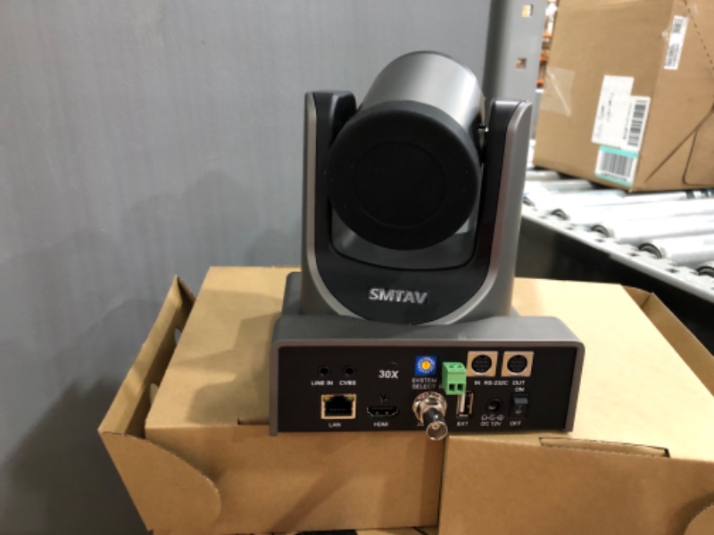 Photo 1 of SMTAV NDI PTZ Camera,20x + 16x Zoom,Live Streaming Camera with HDMI,3G-SDI and IP Outputs,NDI HX 4.6,for Church,Conference,Teaching,Esports and More (20X, Space Gray)
