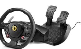 Photo 1 of ***ONE FOOT PEDAL IS BROKEN**
THRUSTMASTER T80 Ferrari with NRL Wheel Stand Lite Bundle T80 Ferrari NRL Wheel