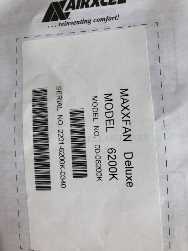 Photo 6 of **PARTS ONLY** MAXXAIR 00-06200K MaxxFan Ventillation Fan with Smoke Lid and Manual Opening Keypad Control