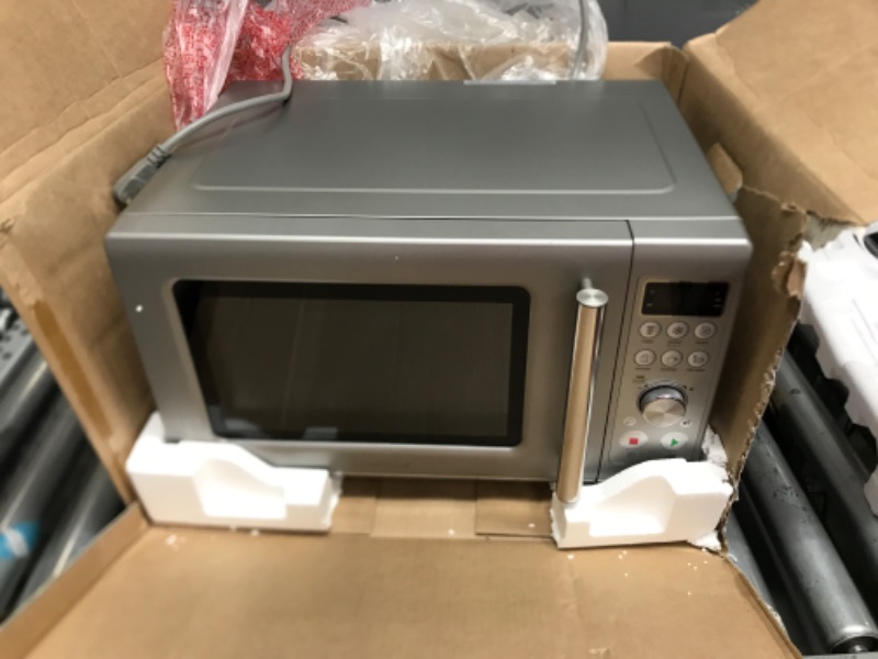 Photo 1 of ***PARTS ONLY***Breville Compact Wave Soft-Close Microwave Oven, Silver, BMO650SIL