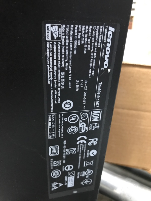 Photo 7 of lenovo ThinkCentre M73 SFF Small Form Factor Business Desktop Computer, Intel Dual-Core i3-4130 3.4GHz, 8GB RAM, 500GB HDD, USB 3.0, WiFi, DVD, Windows 10 Professional (Renewed)