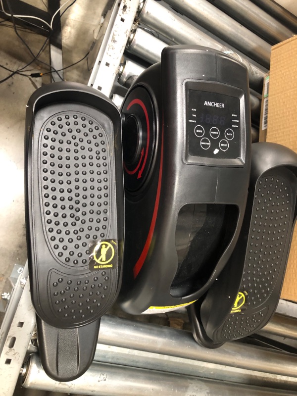 Photo 1 of ANCHEER Under Desk Elliptical Machine, Pedal Bike Exerciser, Electric Under Desk Elliptical Machine Trainer with Built in Display Monitor Quiet & Compact Exercise Equipment for Home Office Gym Black