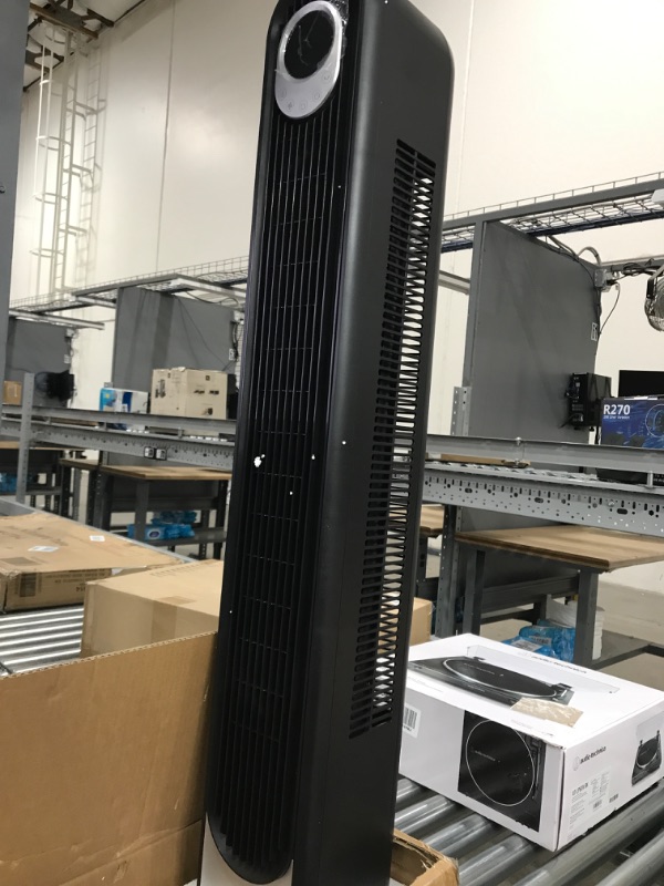 Photo 2 of Tested**Dreo Cruiser Pro T1 Tower Fan, 42 Inch Quiet Oscillating Bladeless Fan with Remote, 6 Speeds, 3 Modes, LED Display, 12H Timer, Black Floor Standing Fan Powerful for Indoor Home Bedroom Office Room Standard