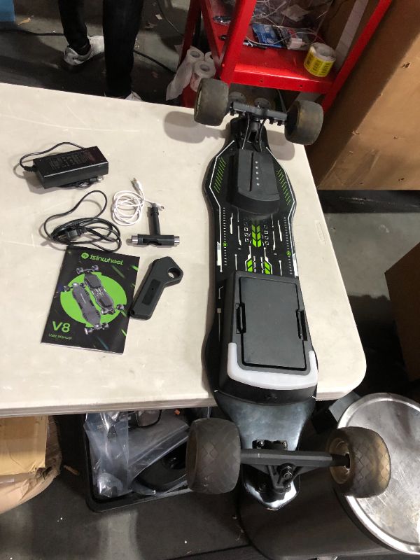 Photo 6 of ***NONFUCNTIONAL - FOR PARTS/REPAIR - SEE NOTES***
isinwheel V8 Electric Skateboard with Remote, 1200W Dual Brushless Motor,