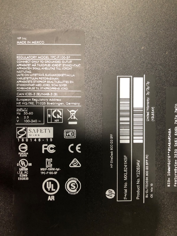 Photo 3 of HP EliteDesk 800 G3 SFF PC (RGB), Intel Core i7-7700 up to 4.0 GHz, 32GB DDR4, 1TB SSD, 500GB HDD, WiFi, DVD, Bluetooth, Windows 10 Pro 64 Bit(Renewed) 32GB-1TB SDD+500HDD