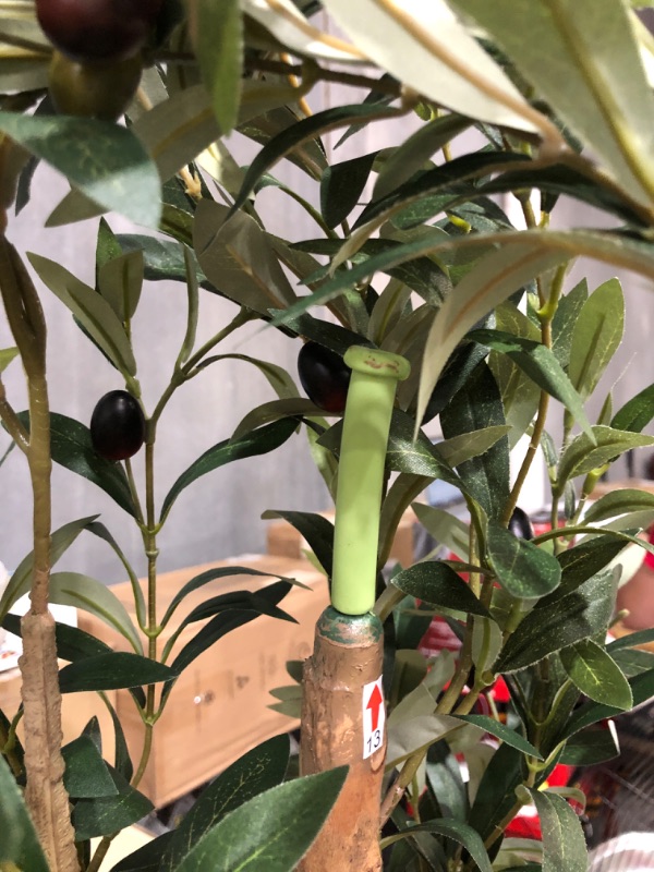 Photo 4 of * item damaged * sold for repair * see images *
Kazeila Artificial Olive Tree 6FT Tall Faux Silk Plant for Home Office Decor Indoor Fake Potted Tree 