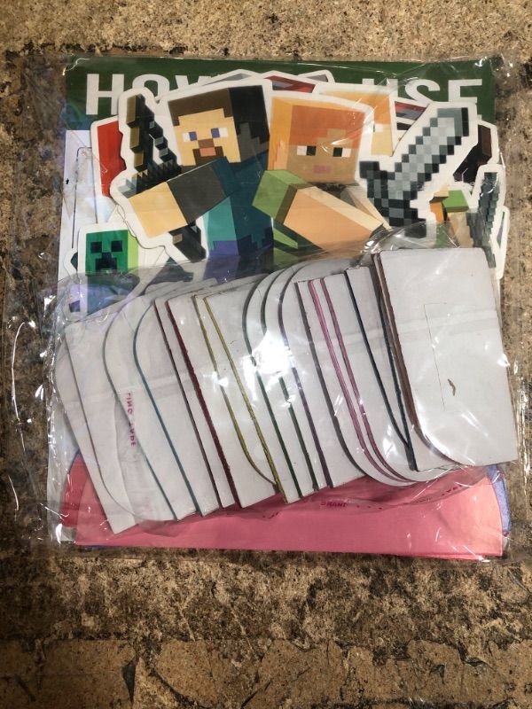 Photo 1 of 9PCS Pixel Miner Honeycomb Centerpieces Party Decorations, Birthday Party Supplies, Table Decorations Centerpieces Party Gifts, Double Sided Table Decor Video Game Party Favors for Kids Boys Girls