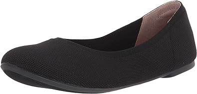 Photo 1 of Amazon Essentials Women's Belice Ballet Flat 7.5 Black, Faux Leather