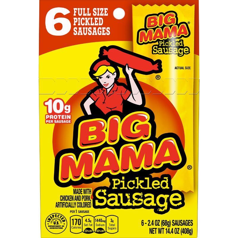 Photo 1 of (2PK BUNDLE, SEE NOTES) Penrose Big Mama Pickled Sausages, 2.4 Oz, 6 Pack Big Mama 2.4 Oz (6 Pack) 2.4 Ounce (Pack of 6)