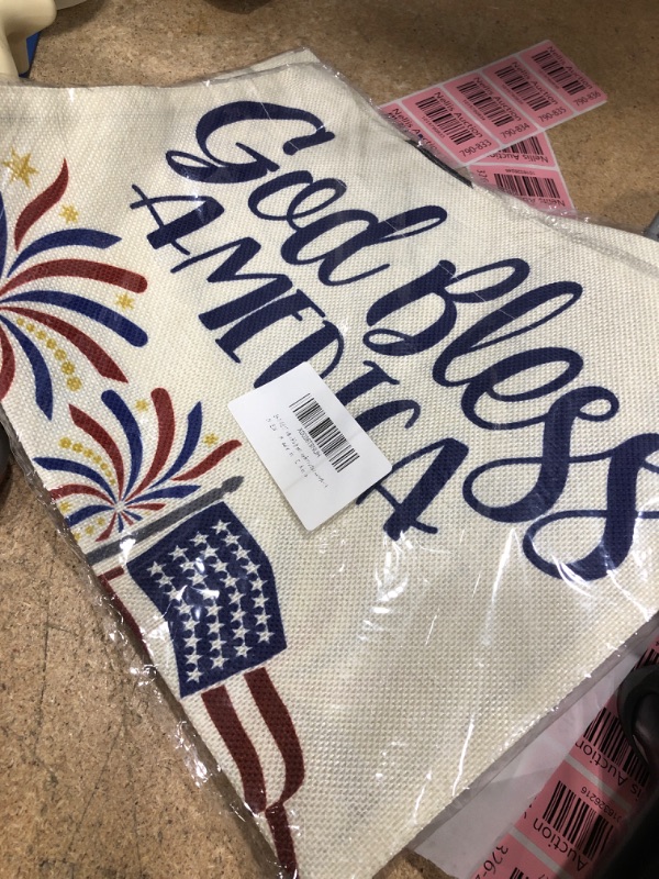 Photo 1 of 2  4th of July Eagle Garden flag 12x18 Double Sided,Patriotic Eagle with American Flag Small Yard Flags for Memorial Day,Independence Day,Veteran Day Decoration for Summer Farmhouse Holiday Outdoor