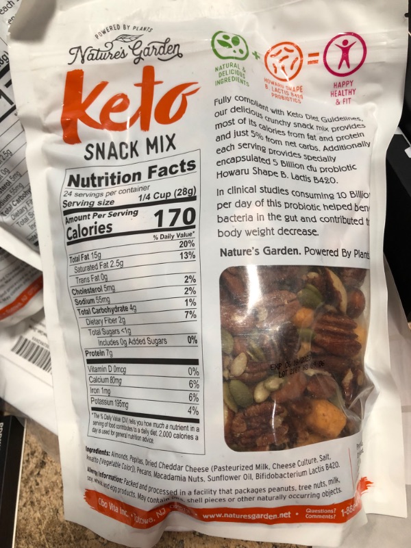Photo 2 of (SEE NOTES) Nature's Garden 24 oz Keto Snack Mix