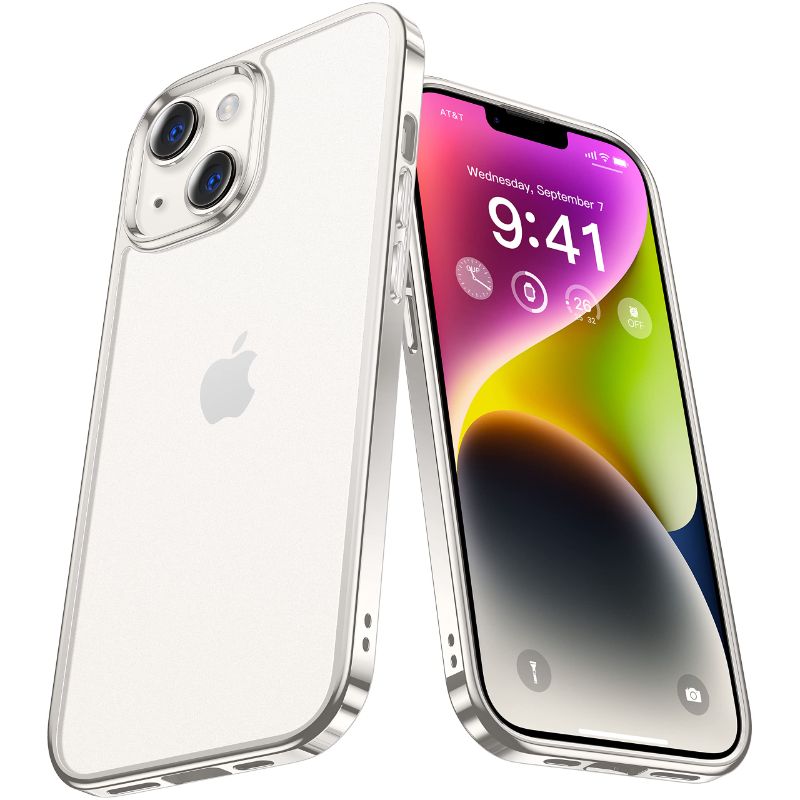 Photo 1 of *NEW, SEALED* Alphex Caseless Looks for iPhone 14 Plus Case [Never Yellowing] [8FT Military Drop Protection] Glossy Soft Frame Shockproof Slim Thin Clear Phone Cover Women Men 6.7 inch, Starlight