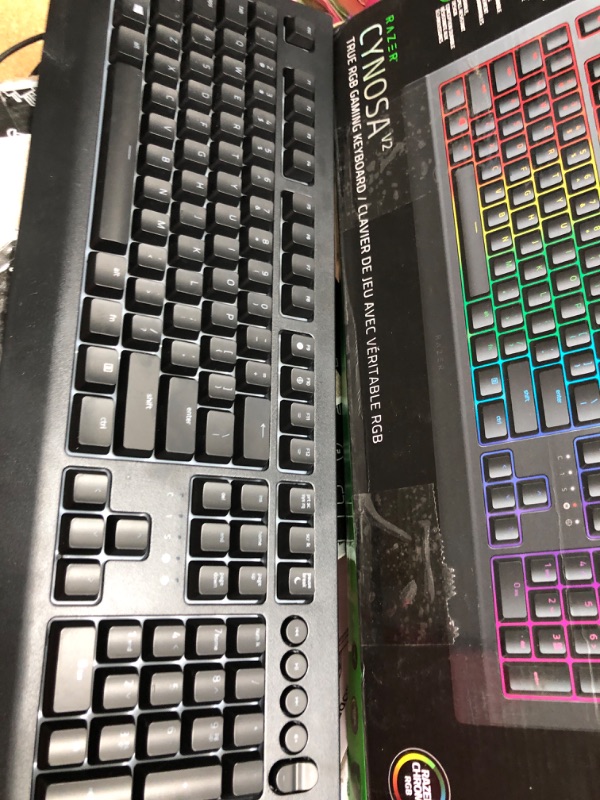 Photo 2 of Razer Cynosa V2 Gaming Keyboard: Customizable Chroma RGB Lighting - Individually Backlit Keys - Spill-Resistant Design - Programmable Macro Functionality - Dedicated Media Keys