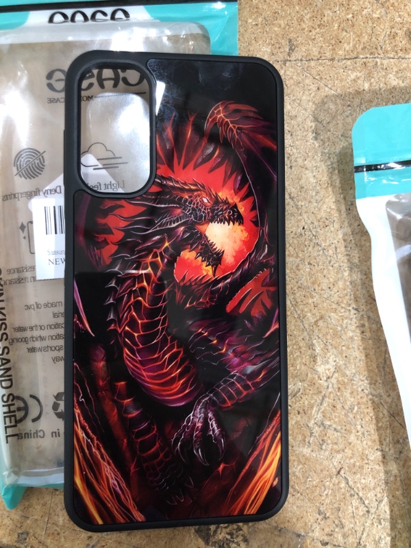 Photo 1 of Samsung Galaxy S22 Ultra Case,Fire Dragon Galaxy S22 Ultra Cases for Boys Men,Anti-Scratch Soft TPU Protect Pattern Design Case Compatible with Samsung S22 Ultra Case 6.8-inch Fire Dragon
