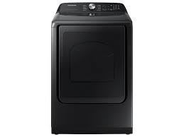 Photo 1 of Samsung 7.4 cu. ft. Vented Gas Dryer with Steam Sanitize+ in Brushed Black