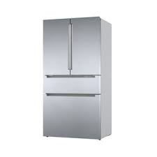 Photo 1 of Bosch 800 Series 21-cu ft 4-Door Counter-depth French Door Refrigerator with Ice Maker (Stainless Steel) ENERGY STAR