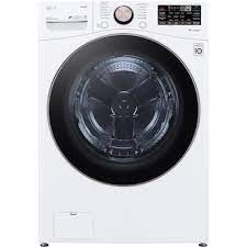 Photo 1 of LG 4.5-cu ft High Efficiency Stackable Steam Cycle Smart Front-Load Washer (White) ENERGY STAR