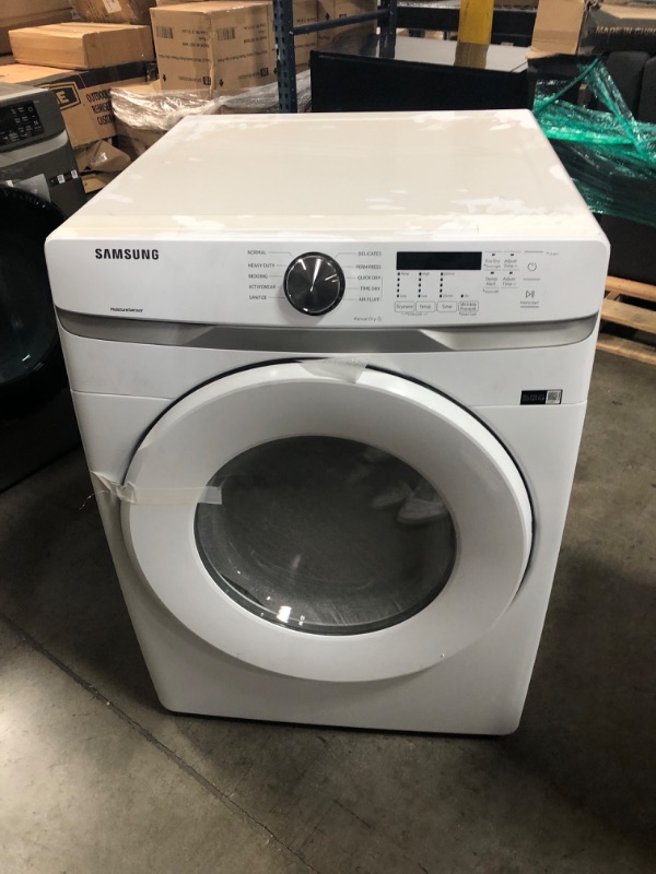 Photo 2 of Samsung 7.5-cu ft Stackable Electric Dryer (White)