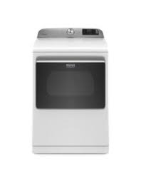 Photo 1 of Maytag Smart Capable 7.4-cu ft Steam Cycle Smart Electric Dryer (White) ENERGY STAR