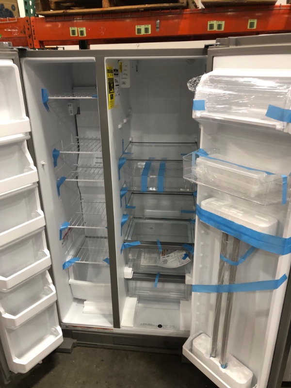 Photo 1 of Maytag 24.9-cu ft Side-by-Side Refrigerator (Fingerprint Resistant Stainless Steel)