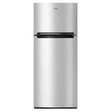 Photo 1 of Whirlpool 11.6-cu ft Counter-depth Top-Freezer Refrigerator (Fingerprint-resistant Stainless)