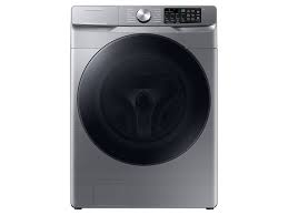 Photo 1 of Samsung 4.5-cu ft High Efficiency Stackable Steam Cycle Smart Front-Load Washer (Platinum) ENERGY STAR