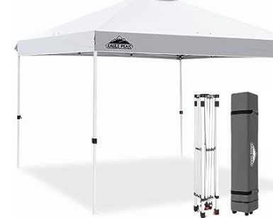 Photo 1 of * item damaged * 2 bent poles *
EAGLE PEAK 10x10 Pop Up Canopy Tent Instant Outdoor Canopy Easy Set-up Straight Leg Folding Shelter 