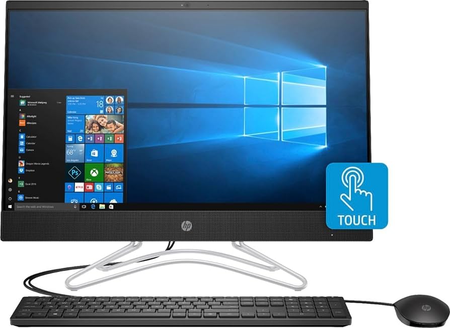 Photo 1 of HP 24-df1527c 23.8" FHD Touchscreen All-in-One Intel Core i5-1135G7 2.40GHz 8GB RAM 512GB SSD Wi-Fi Bluetooth Webcam Windows 11 Home(Renewed)