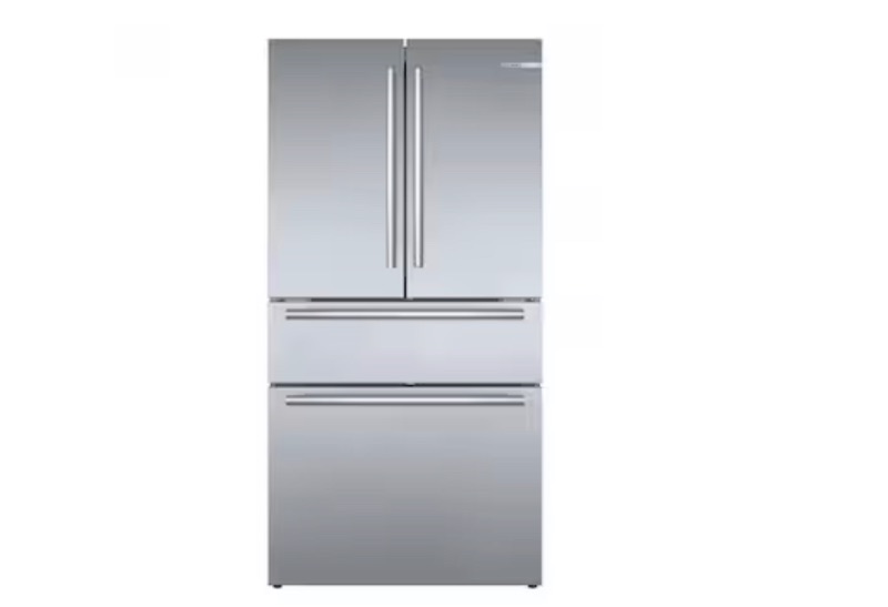 Photo 1 of LIKE NEW-Bosch 800 Series 21-cu ft 4-Door Counter-depth French Door Refrigerator with Ice Maker (Stainless 