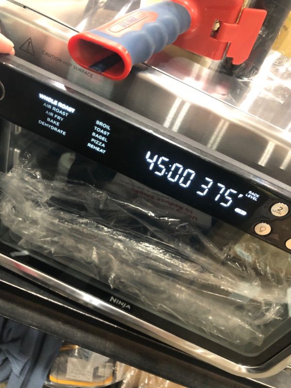 Photo 1 of *DAMAGED*
Ninja DT201 Foodi 10-in-1 XL Pro Air Fry Digital Countertop Convection Toaster Oven with Dehydrate and Reheat, 1800 Watts, Stainless Steel Finish Stainless Steel Finish Convection Toaster Oven