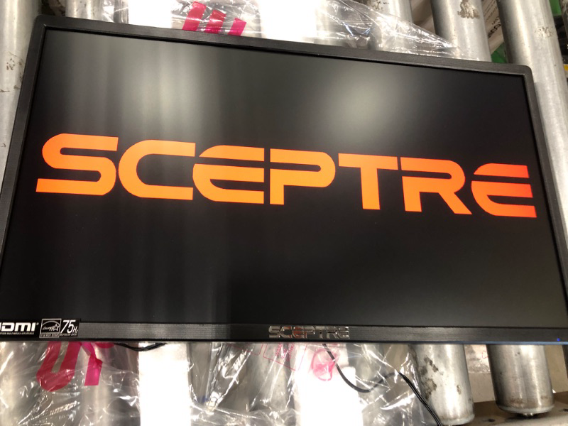 Photo 1 of * item used but works fine * missing hardware *
Sceptre 20" 1600x900 75Hz Ultra Thin LED Monitor 2x HDMI VGA Built-in Speakers, 