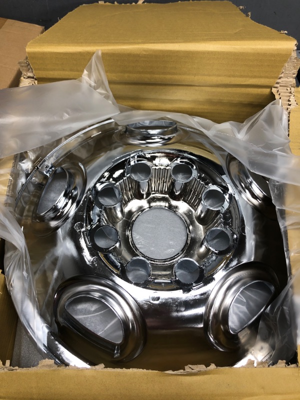 Photo 2 of 16" Chrome Wheel Skins / Hubcaps (Set of 4) is Compatible with 2000-2010 Chevy Suburban