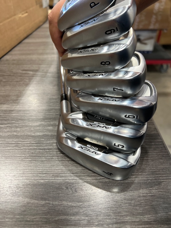 Photo 3 of * used * please see all images for damage * 
Callaway Golf 2021 Apex DCB Iron Set Right Steel Regular 4 Iron- PW