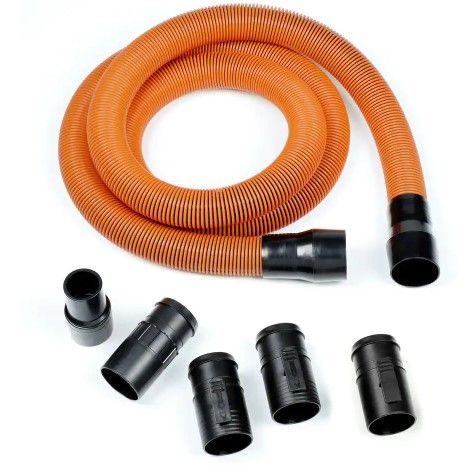 Photo 1 of 1-7/8 in. x 10 ft. Pro-Grade Locking Vacuum Hose Kit for RIDGID Wet/Dry Shop Vacuums
