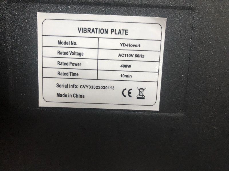 Photo 4 of ***DOES NOT POWER ON - UNABLE TO TROUBLESHOOT***
LifePro Hovert 3D Vibration Plate Machine - Dual Motor Oscillation, Lateral + 3D Motion