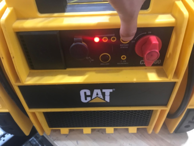 Photo 2 of CAT CJ3000 Professional Jump Starter: 2000 Peak/1000 Instant Amps, Built-In Power Switch, Battery Clamps