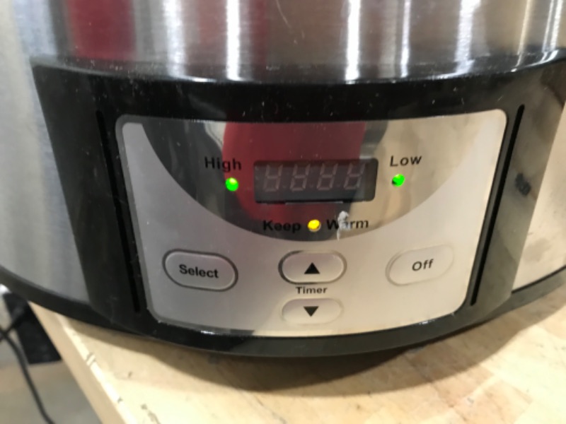 Photo 3 of [READ NOTES]
Crock-Pot 6 Quart Cook & Carry Programmable Slow Cooker with Digital Timer, Stainless Steel (SCCPVL610-S-A)
