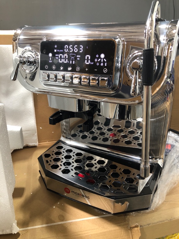 Photo 2 of *TESTED* Mcilpoog Espresso Machine with Milk Frother?Semi Automatic Coffee Machine with Grinder,Easy To Use Espresso Coffee Maker with 5.5 inch Large Screen,15 Bar Pressure Pump,PID Temperature Control.?TC530?