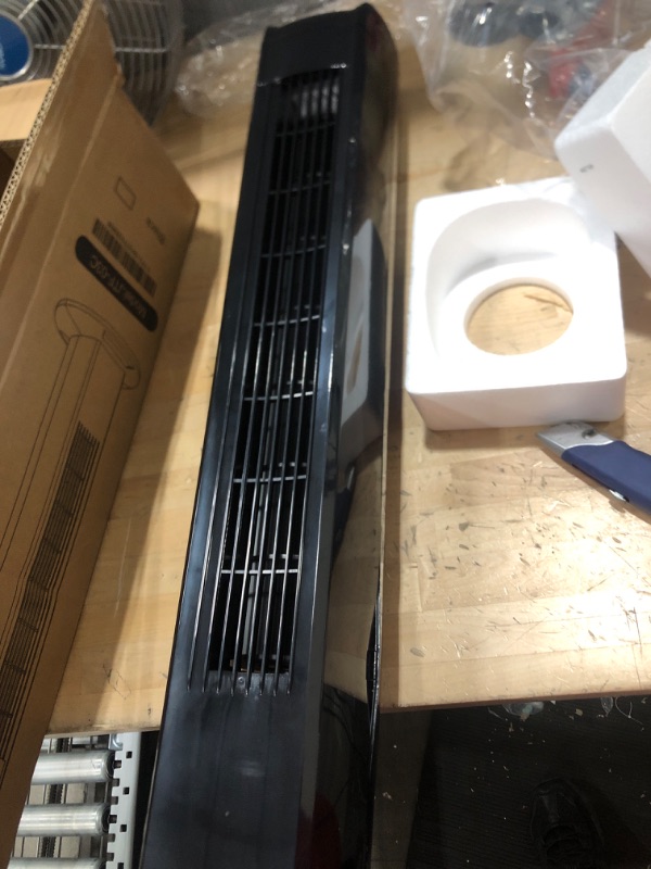 Photo 3 of ***OPEN BOX MAY BE MISSING HARDWARE** ***TESTED***

Black tower fan 