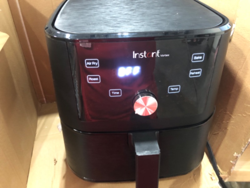 Photo 3 of ***TESTED***
Instant Vortex 6 Quart Air Fryer Oven, 4-in-1 Functions, From the Makers of Instant Pot, Customizable Smart Cooking Programs, Nonstick and Dishwasher-Safe Basket, App With Over 100 Recipes 6QT Vortex