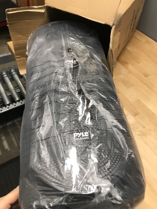 Photo 1 of Pyle Portable Bluetooth PA Speaker System - 600W Rechargeable Outdoor Bluetooth Speaker Portable PA System w/ Dual 8” Subwoofer 1” Tweeter, Microphone In, Party Lights, USB, Radio, Remote - PPHP2835B