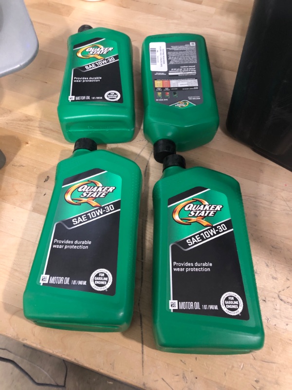 Photo 2 of BUNDLE OF 4  Quaker State Motor Oil, Conventional 10W-30 (1-Quart, Single Pack) 1 Quart 1-Pack 10W-30