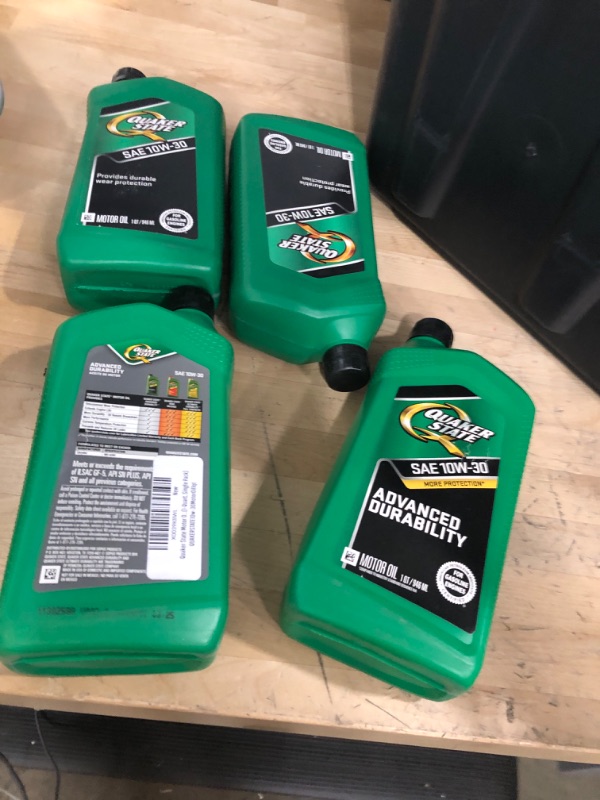 Photo 2 of **BUNDLE OF 4**  Quaker State Motor Oil, Conventional 10W-30 (1-Quart, Single Pack) 1 Quart 1-Pack 10W-30