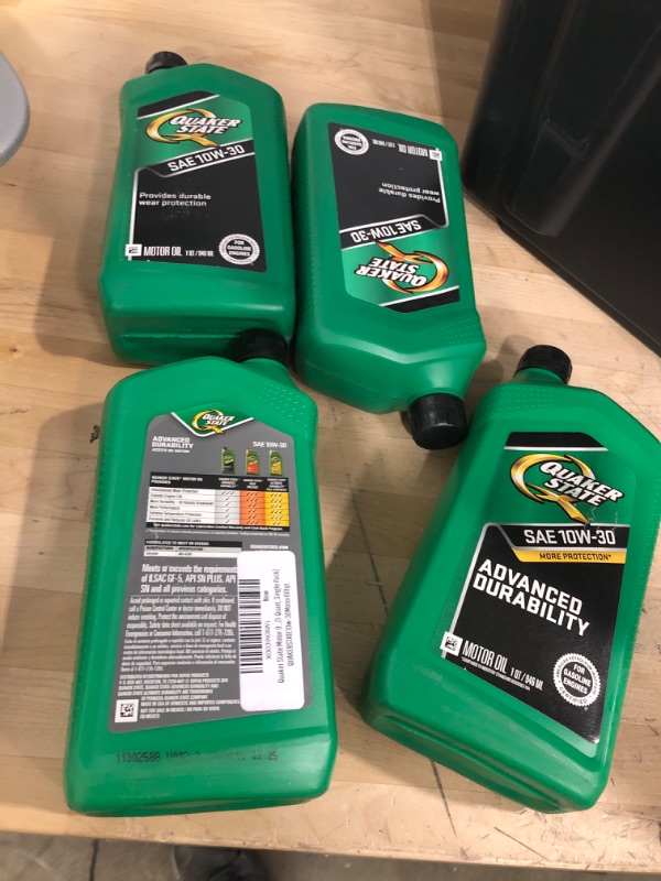Photo 1 of **BUNDLE OF 4**  Quaker State Motor Oil, Conventional 10W-30 (1-Quart, Single Pack) 1 Quart 1-Pack 10W-30