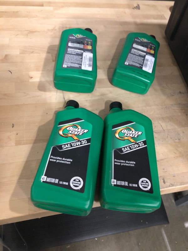 Photo 2 of **BUNDLE OF 4**  Quaker State Motor Oil, Conventional 10W-30 (1-Quart, Single Pack) 1 Quart 1-Pack 10W-30