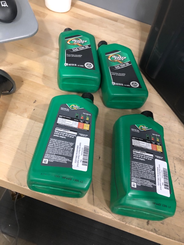 Photo 2 of BUNDLE OF 4**  Quaker State Motor Oil, Conventional 10W-30 (1-Quart, Single Pack) 1 Quart 1-Pack 10W-30