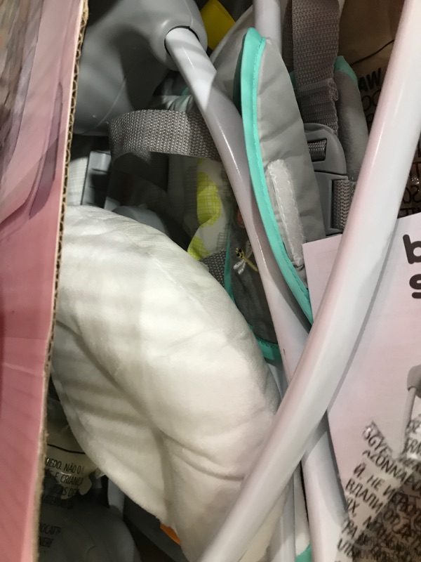Photo 1 of Bright Starts Whimsical Wild Portable Compact Automatic Deluxe Baby Swing with Music and Taggies, Newborn and up